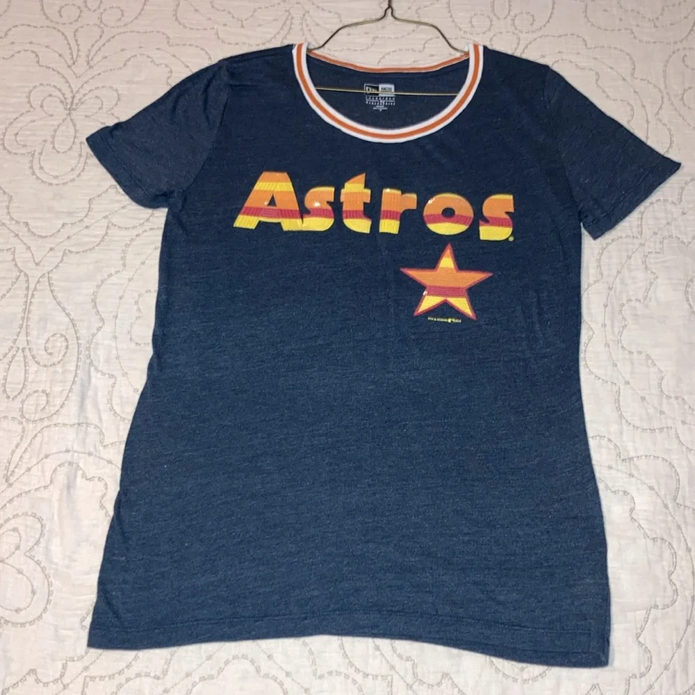 5th & Oceans Astros Sequined Tee - Picture 4 of 6